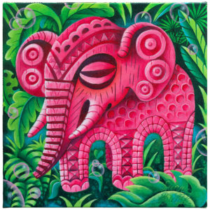 Pink Elephant Tiki Mug