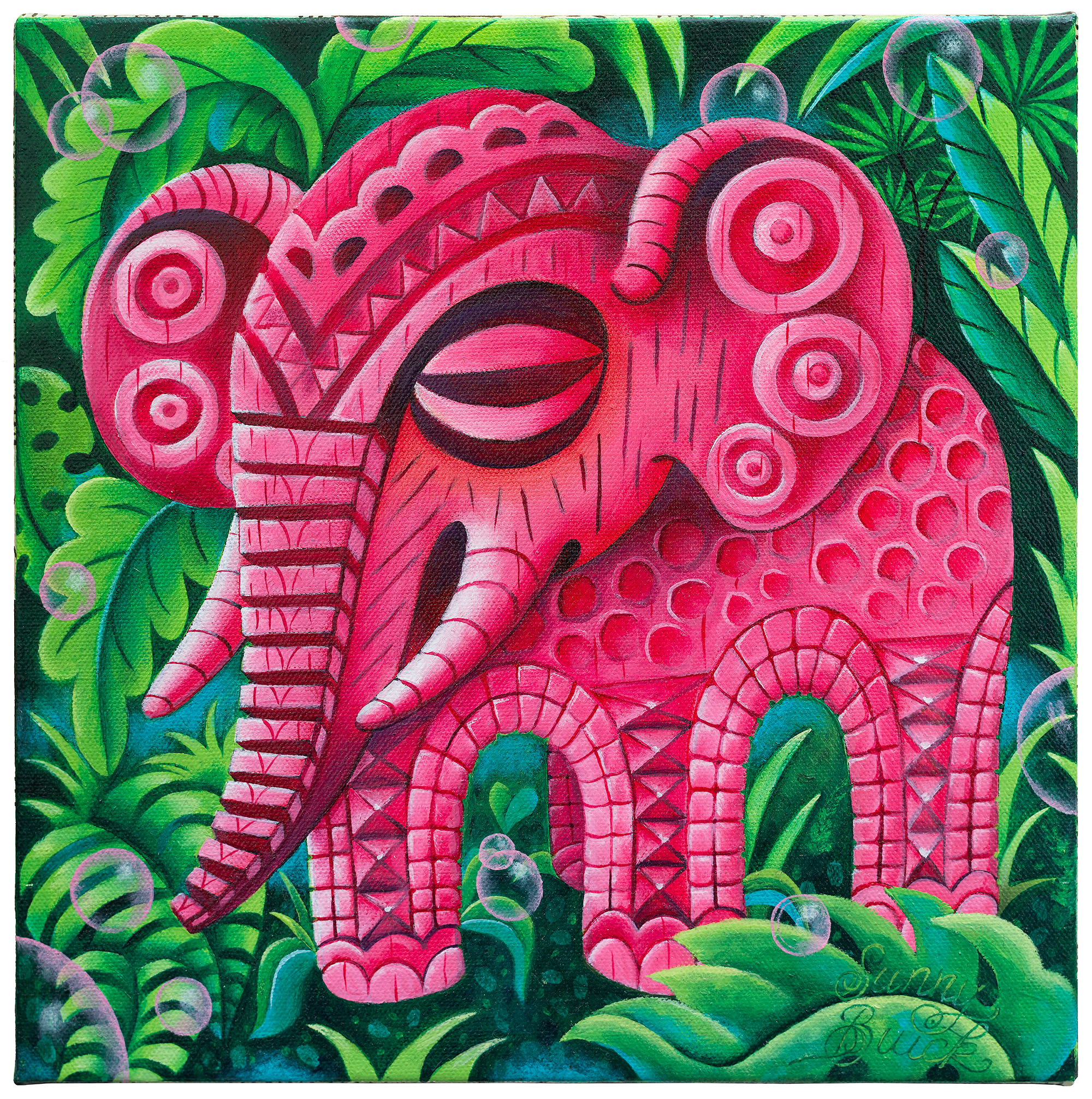 Pink Elephant Tiki Mug