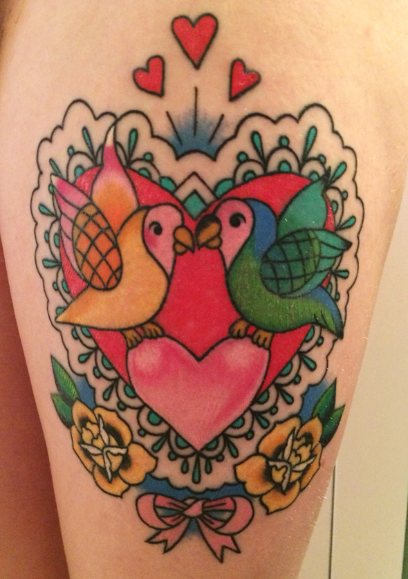 Lovebirds Tattoo